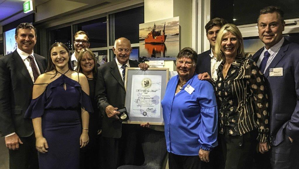 2019 Phillip Law Recipient Dr John Manning with family © D. Parer & E.Parer-Cook
