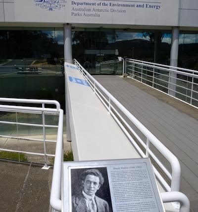 The Frank Hurley building, Australian Antarctic Division's entrance