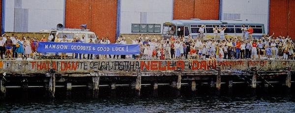 Being farewelled for Mawson 1981