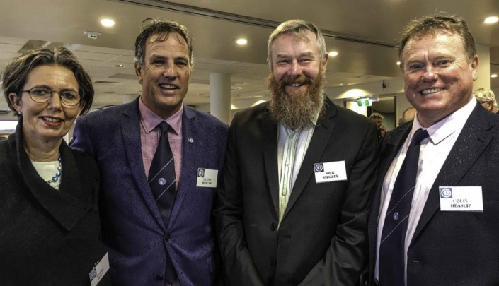 9b_2019 Mawson 65th Anniversary Celebration_Sarah Bolt, Glenn Duncan, Mick Smailes & Colin HEaslip