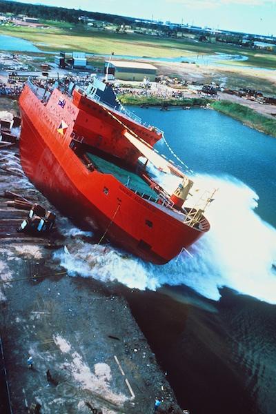 Aurora Australis being launched