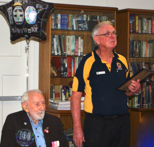 Peter Jones President Deception Bay RSL conducts official ceremony