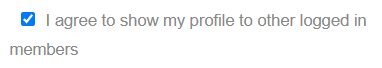 Agree to Show Profile
