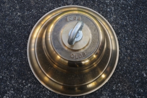 Top of Nuyina’s bell polished and reading for engraving