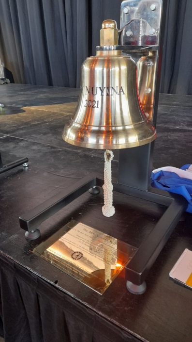 RSV Nuyina Bell and Plaque
